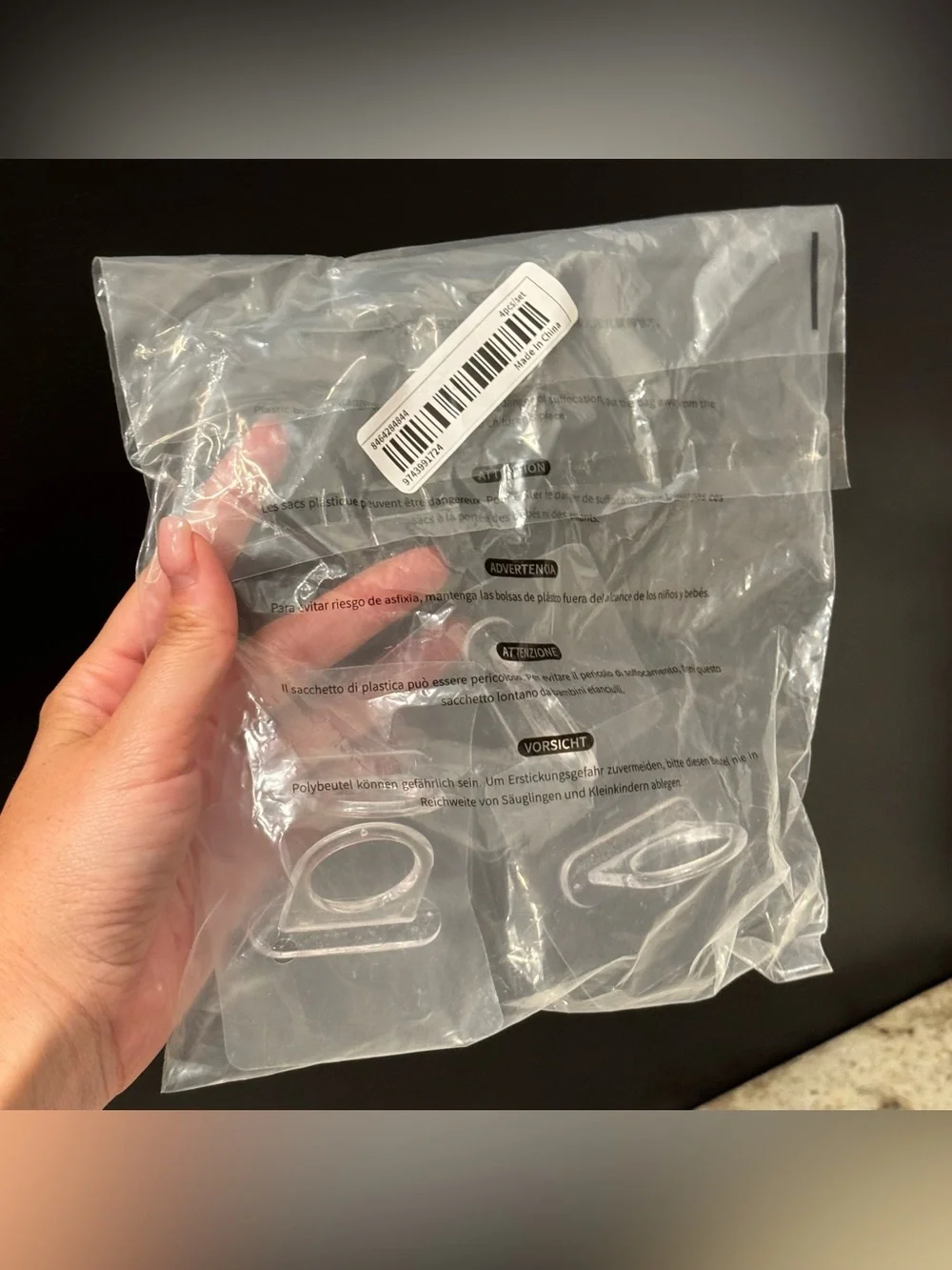 Clear Wall Hooks - Transparent Decorative Hooks for Home